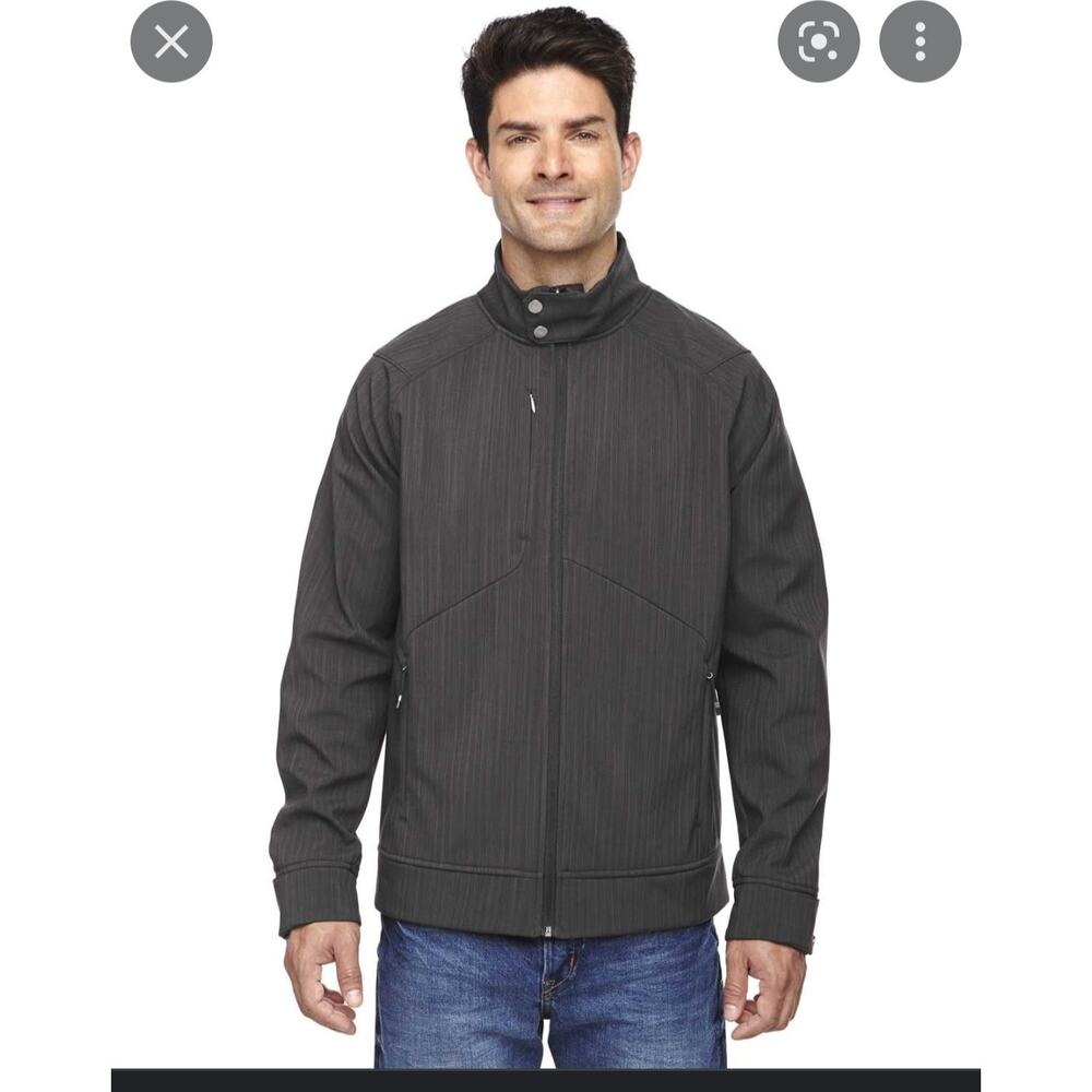 North End Sport skyscraper mens grey light weight athletic full zip jacket Sz L